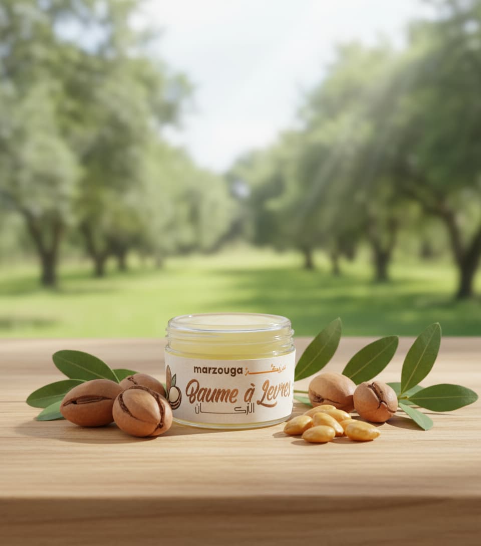 baume à lèvre à base argan