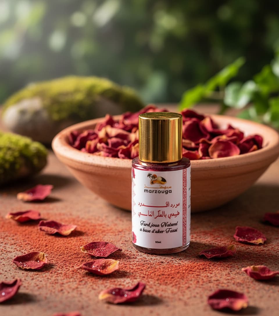 fard à joues naturel à l’aker fassi