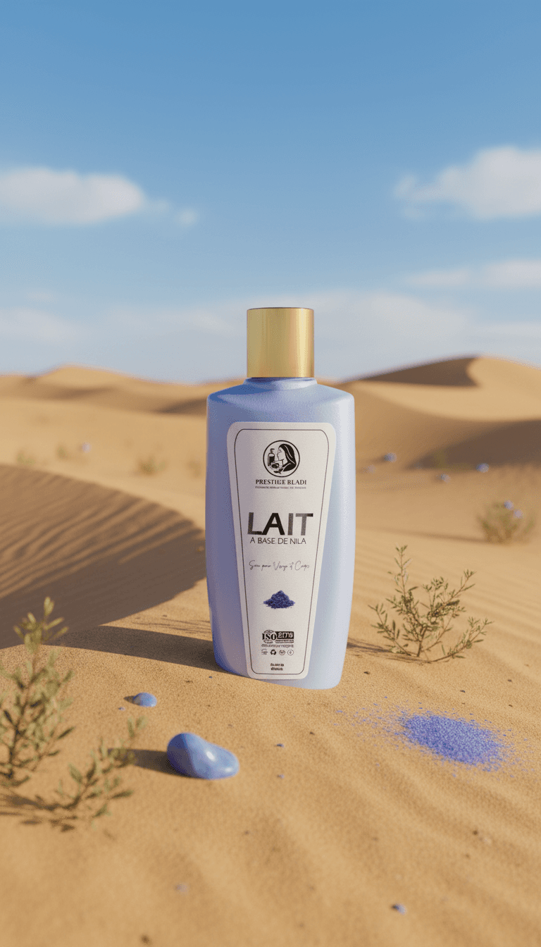 lait corporel à la nila bleue du sahara